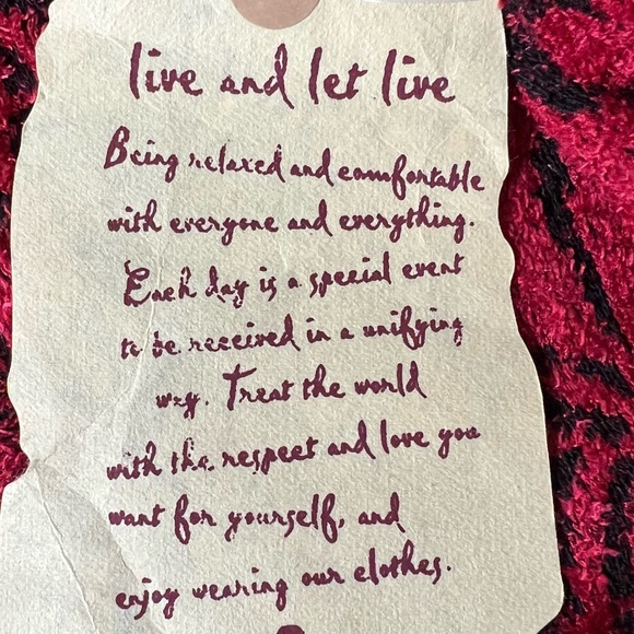 One World brand Red and Black Tapestry inspired Long Sleeve Sweater - Picture 8 of 11